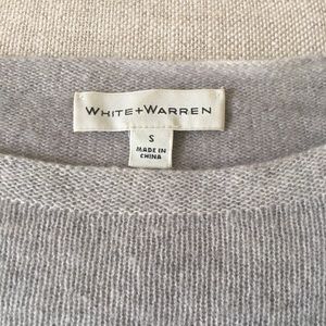 White and Warren grey Cashmere sweater